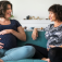 Pregnant support group meet up in a house