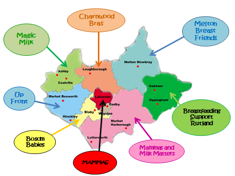 Breastfeeding peer support map