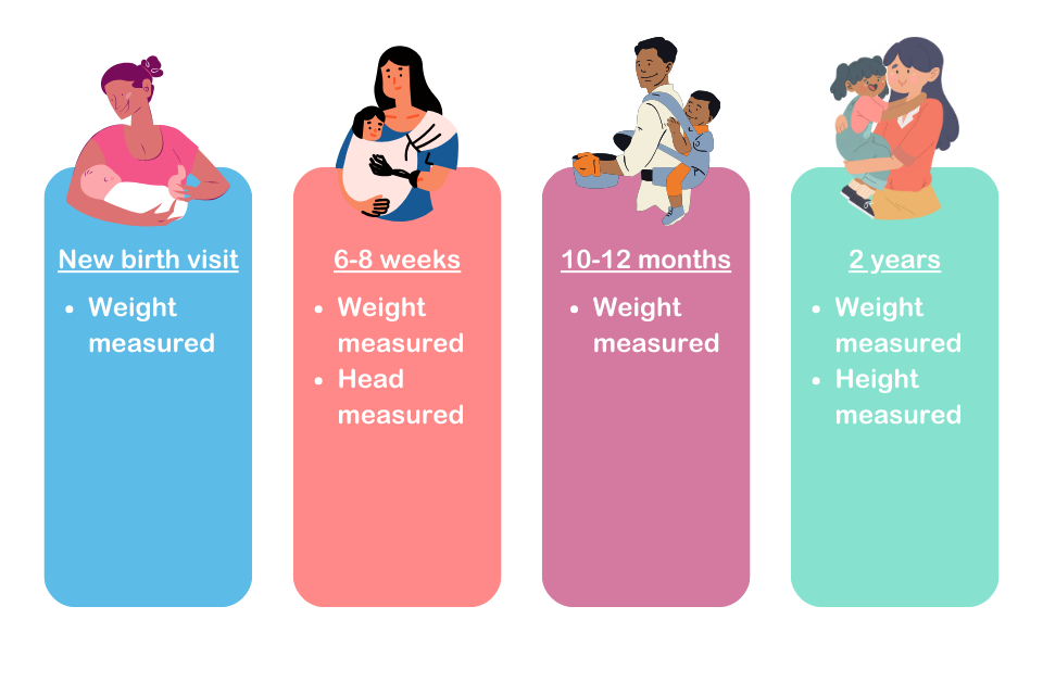 Infographic detailing measurement stages