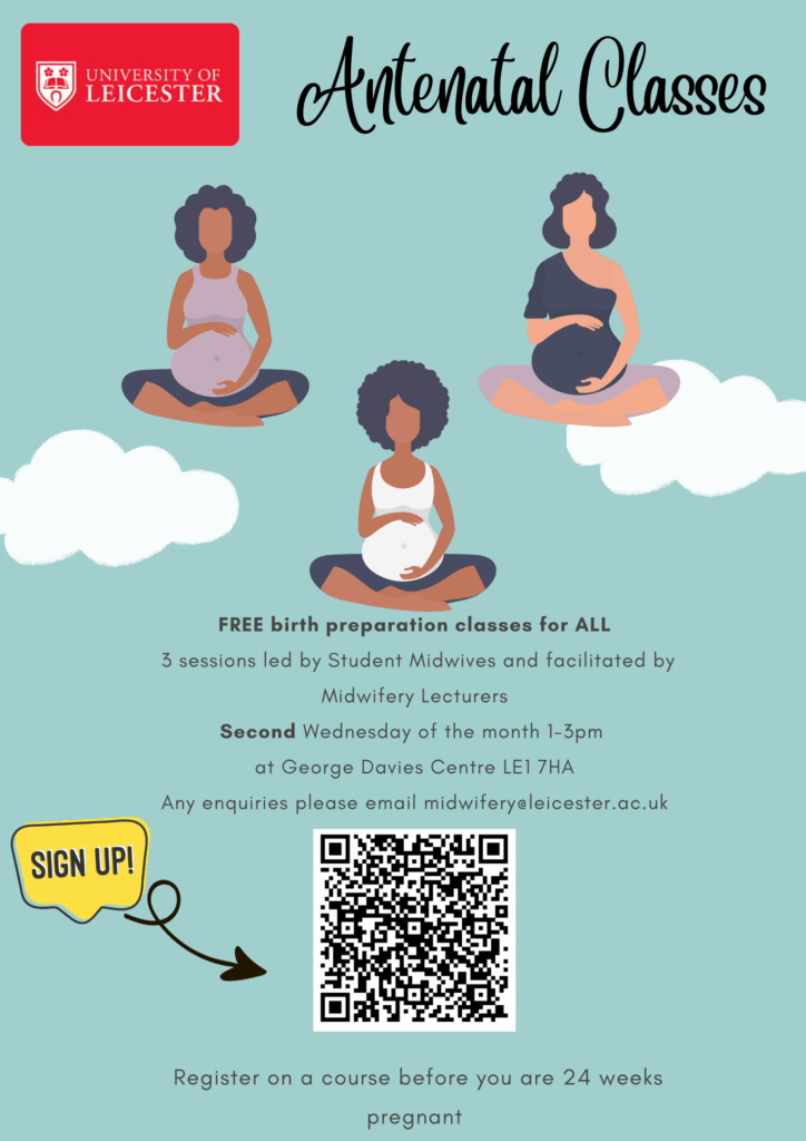 Image showing information about student led antenatal classes