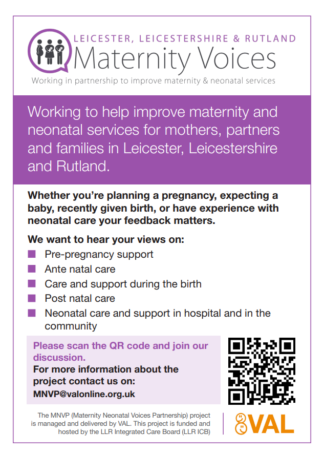 Image of Maternity Voices flyer
