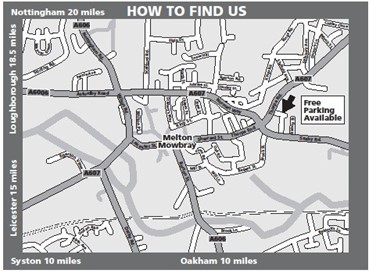 Map highlighting where to park for St Mary's Birth Centre