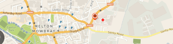 Location of St Mary's Birth Centre on map