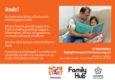 Image of HomeStart Horizons information for dads