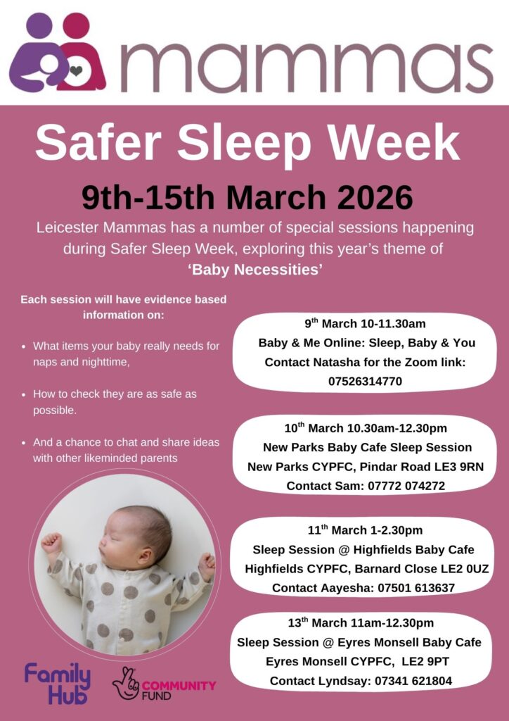 Leicester Mammas Safer Sleep events